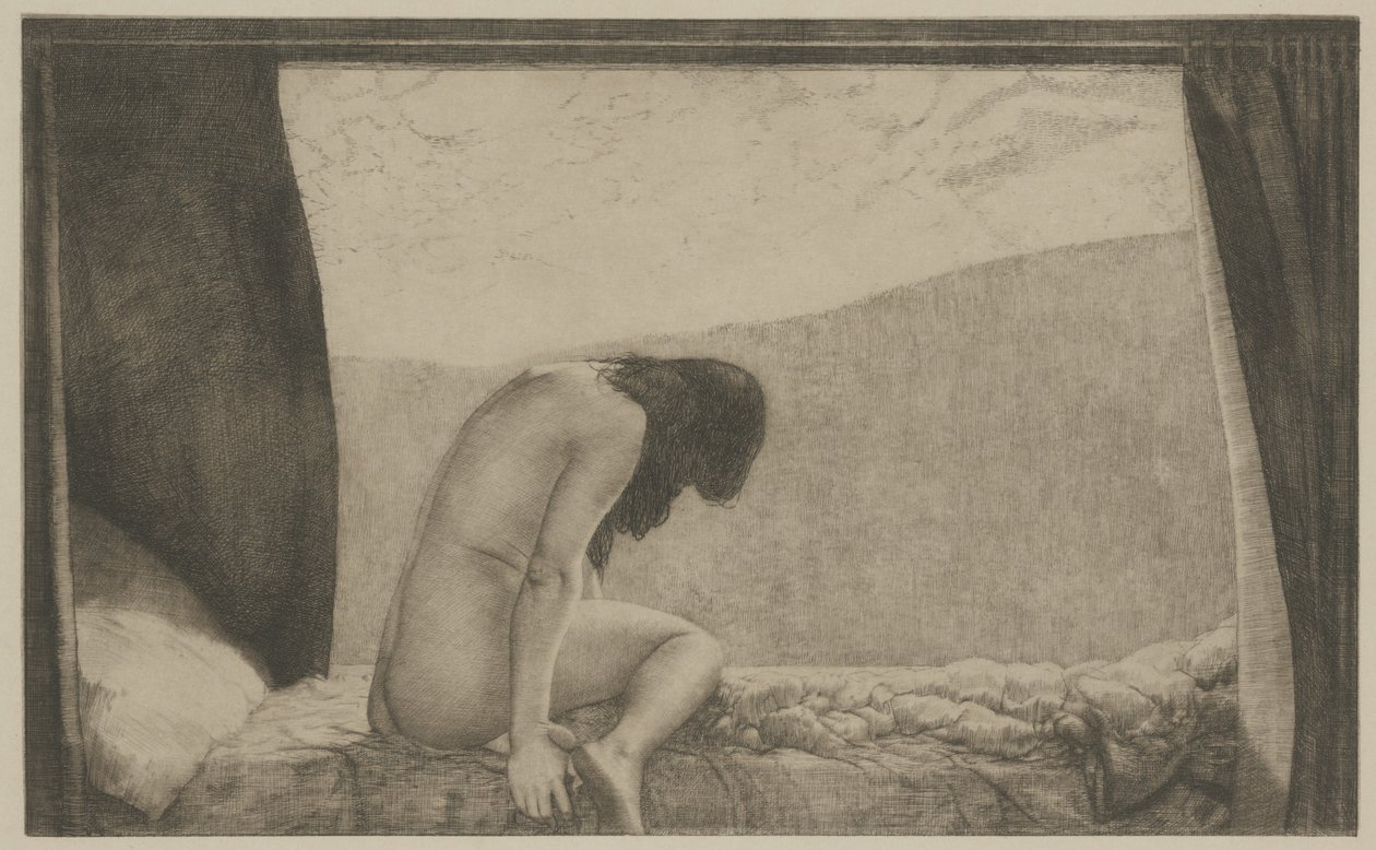 Opuszczony, c.1913 (grawerowanie) autorstwa Joseph Uhl