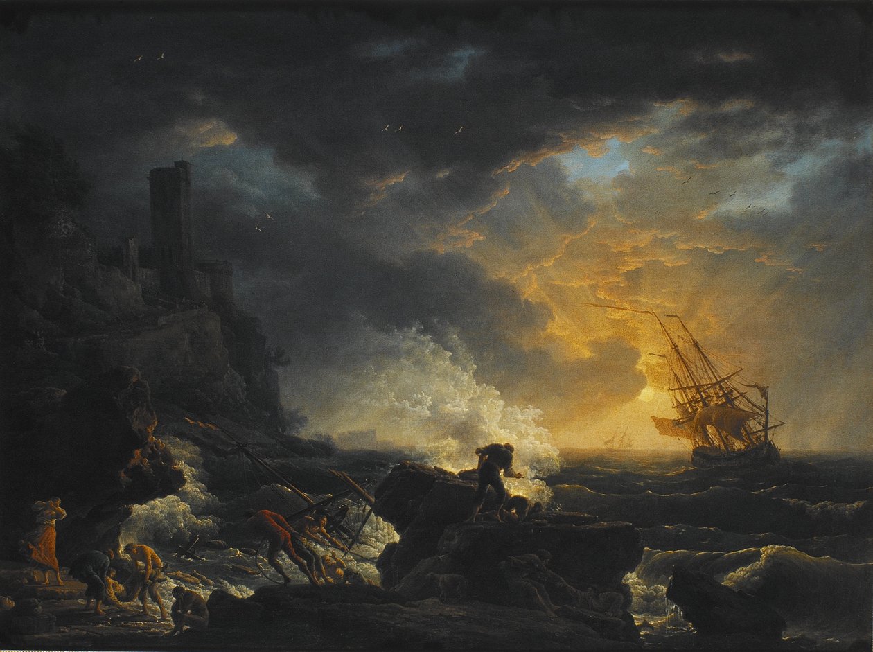 niderlandzki: Wrak statku autorstwa Joseph Vernet