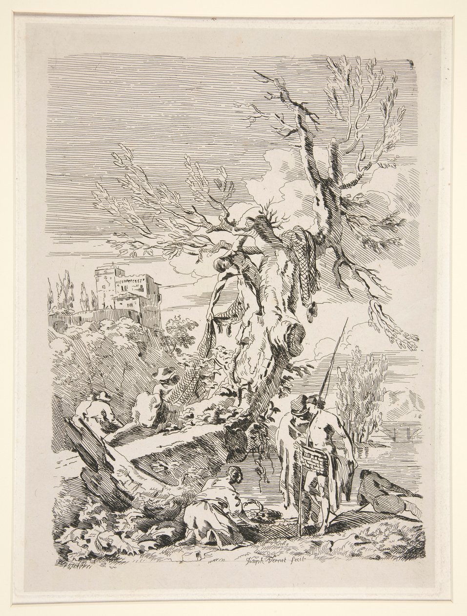 Powrót z wędkowania autorstwa Claude Joseph Vernet