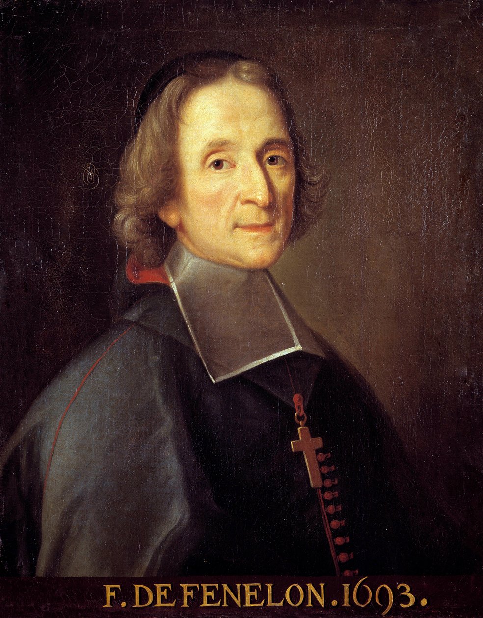 Portret Fenelona (Francois de Pons de Salignac de La Mothe-Fenelon (Mothe Fenelon autorstwa Joseph Vivien