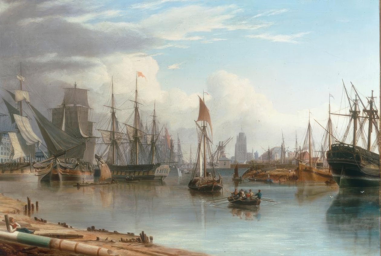 Widok na pływający port, Bristol autorstwa Joseph Walter