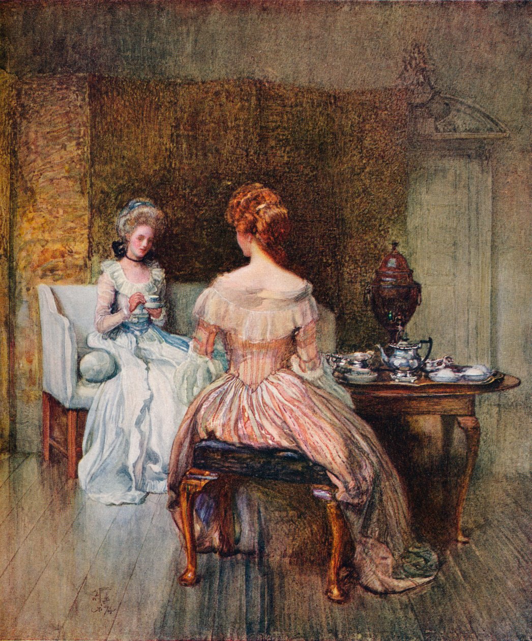 Danie Bohei w czasach Georges, c1870 autorstwa Joseph Walter West