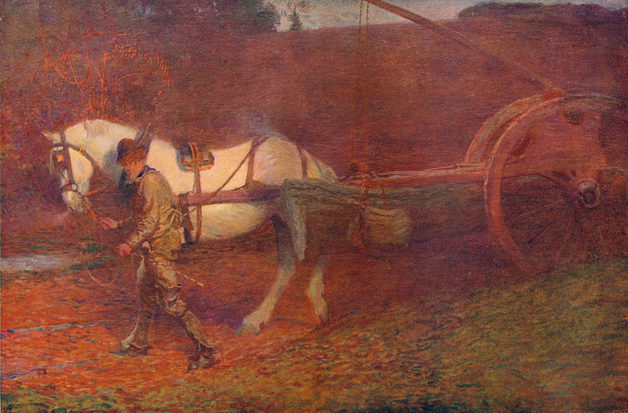Wóz drzewny, ok. 1906 r. autorstwa Joseph Walter West