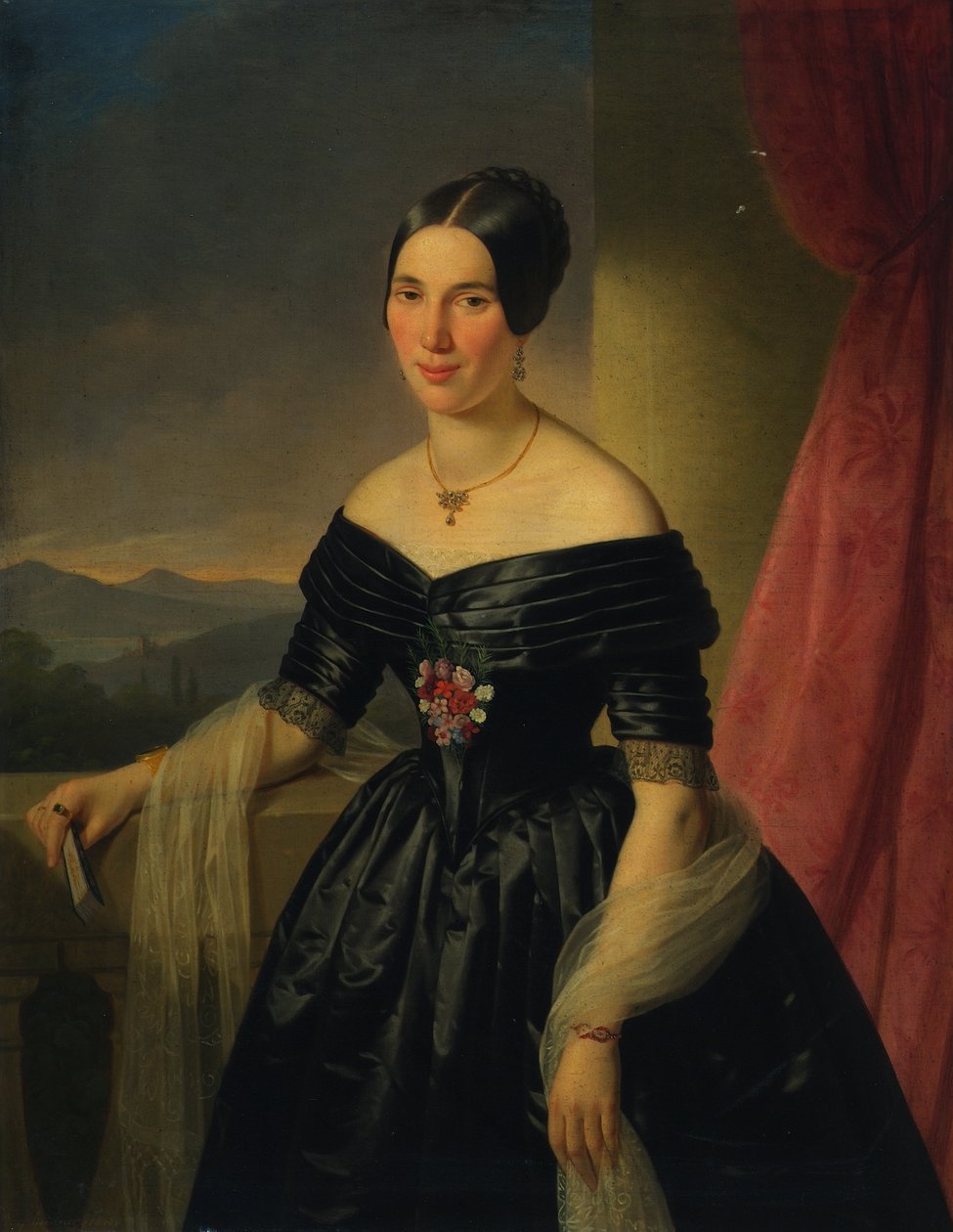 portret damy autorstwa Joseph Weidner