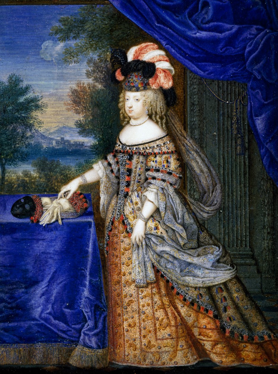 Maria Teresa z Hiszpanii (tempera na papierze) autorstwa Joseph Werner
