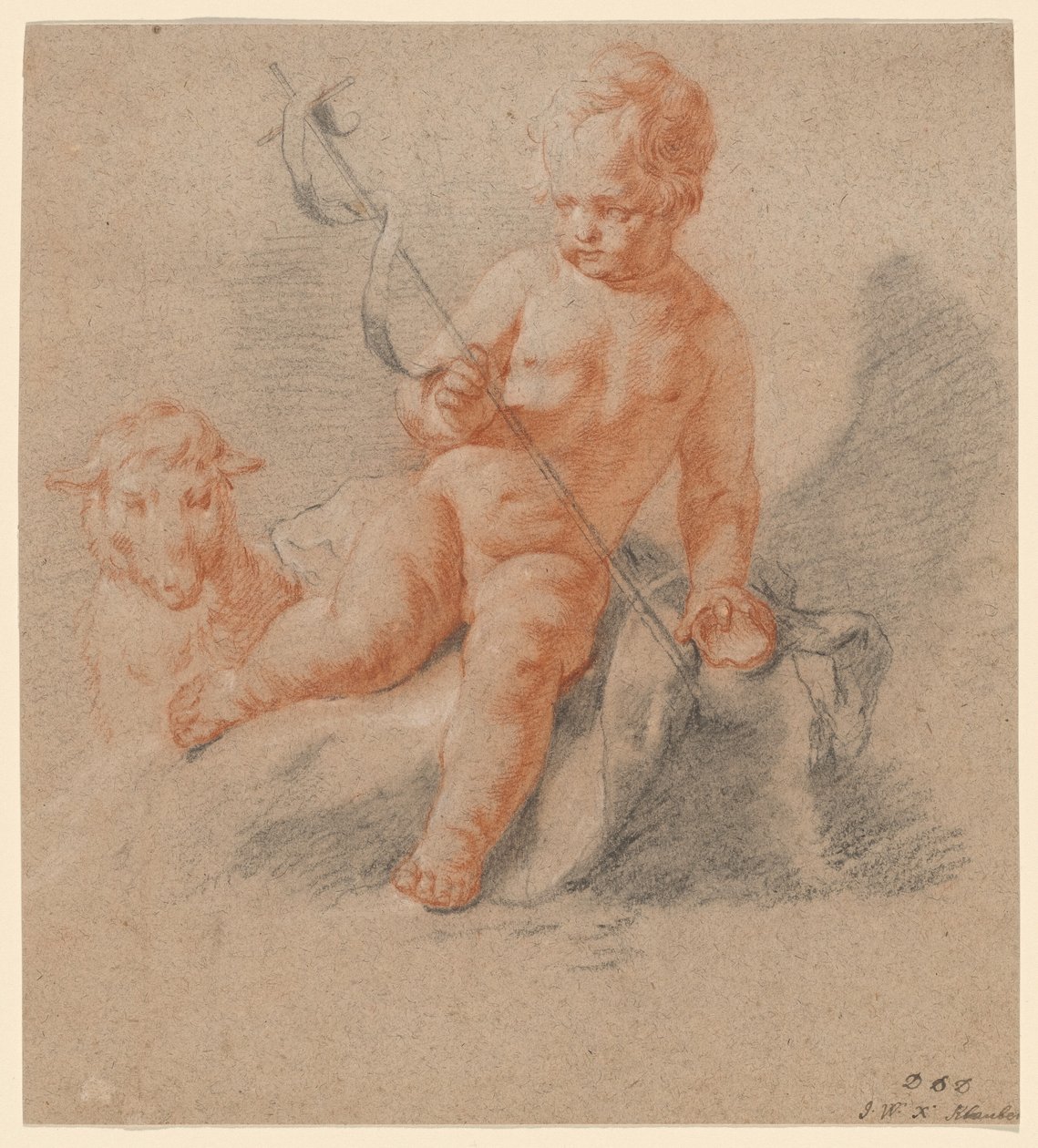 Św. Jan Chrzciciel jako niemowlę autorstwa Joseph Wolfgang Xavier Klauber