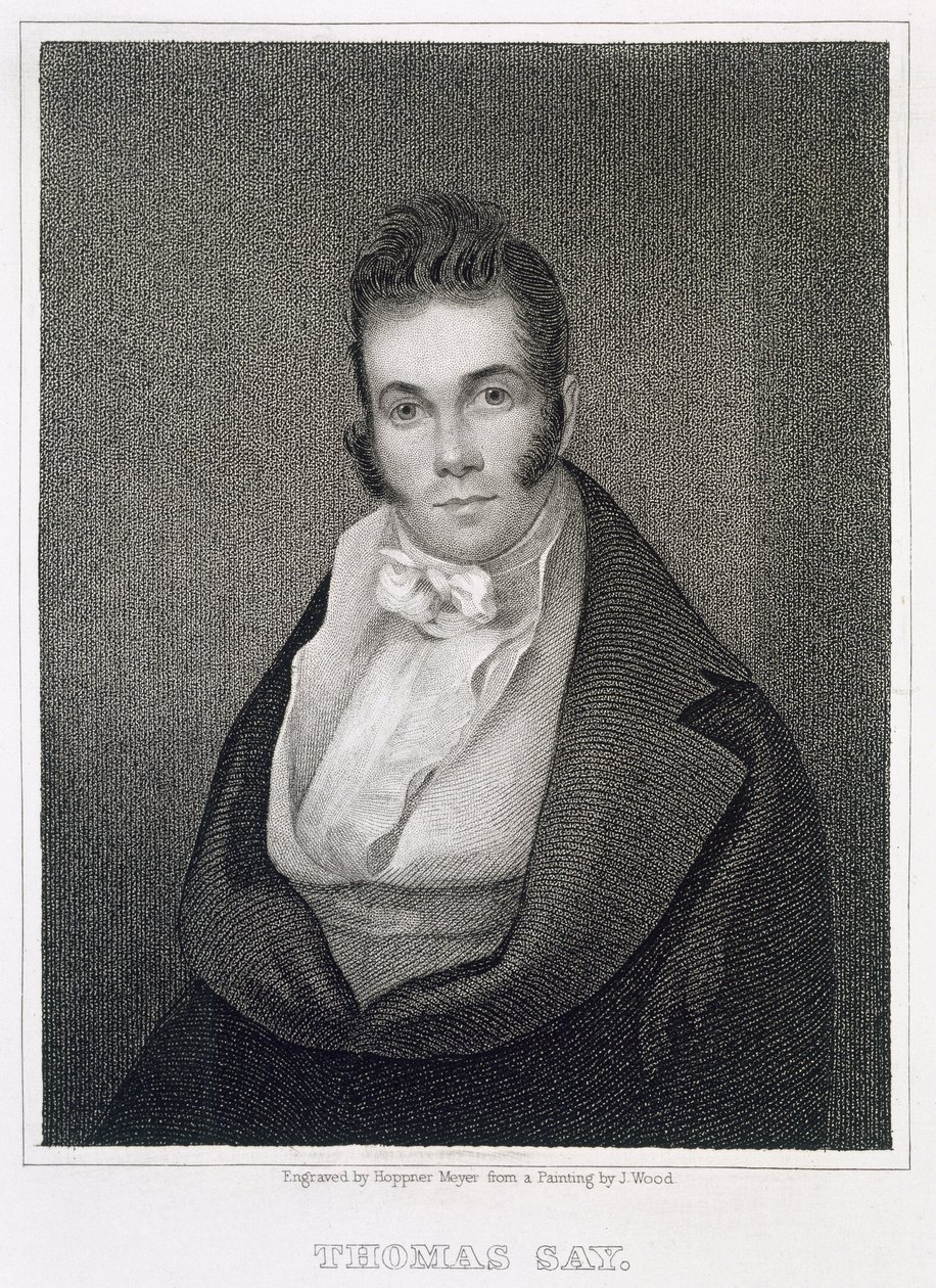 Thomas Say (1787-1834), rytowany przez Henry