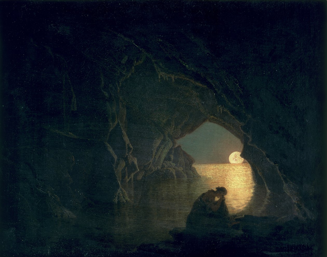 Grota z postacią Julii, 1780 autorstwa Joseph Wright of Derby