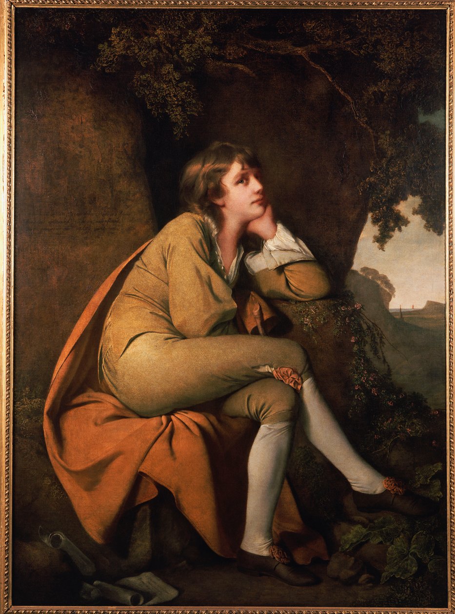 Edwin, z „Minstrela” dr Beattie autorstwa Joseph Wright of Derby