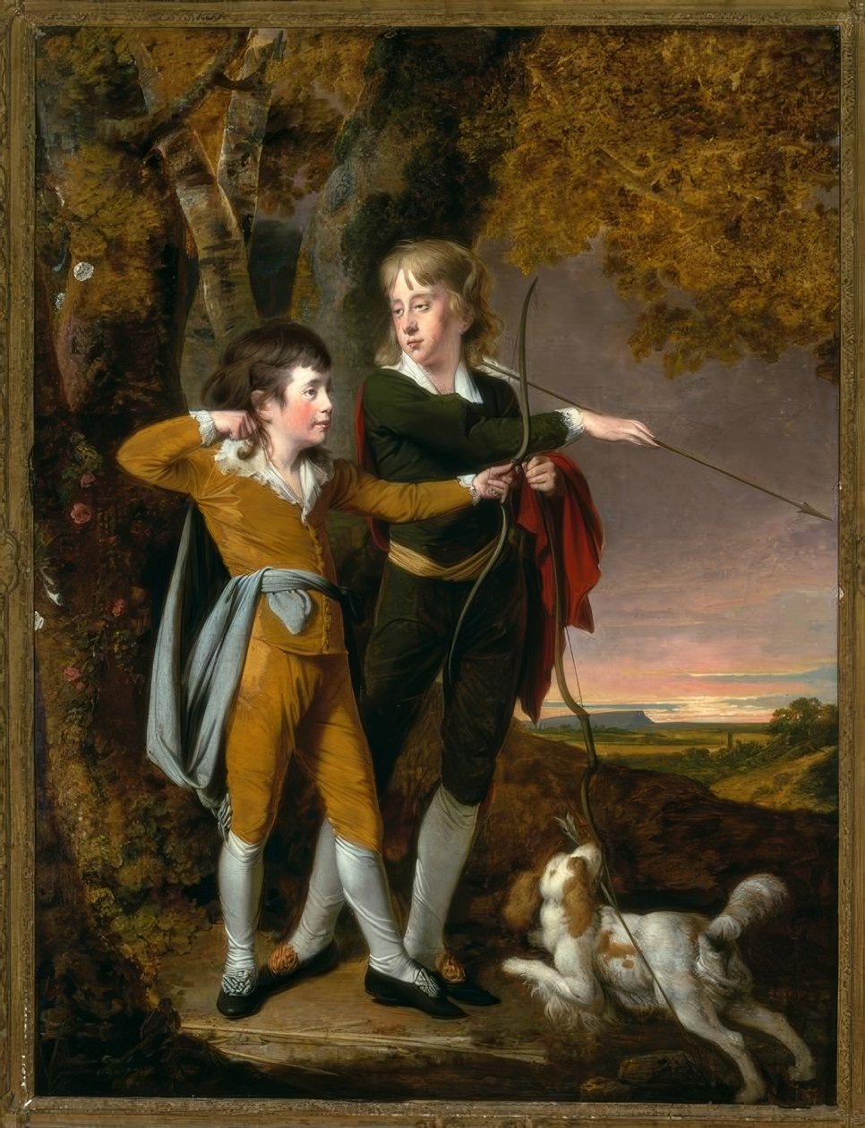 J. Wright z Derby, Łucznicy / Malarstwo autorstwa Joseph Wright of Derby