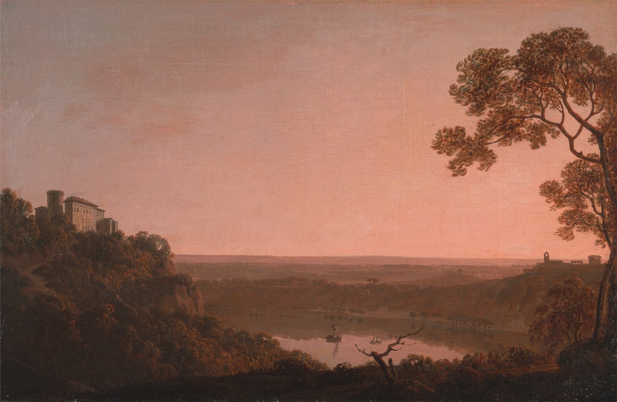 Jezioro Nemi autorstwa Joseph Wright of Derby