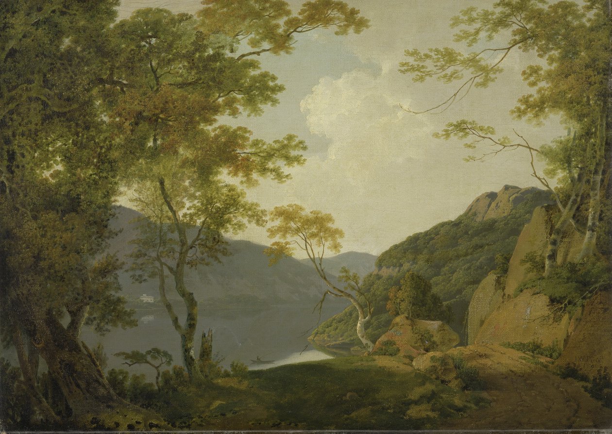 Scena nad jeziorem autorstwa Joseph Wright of Derby