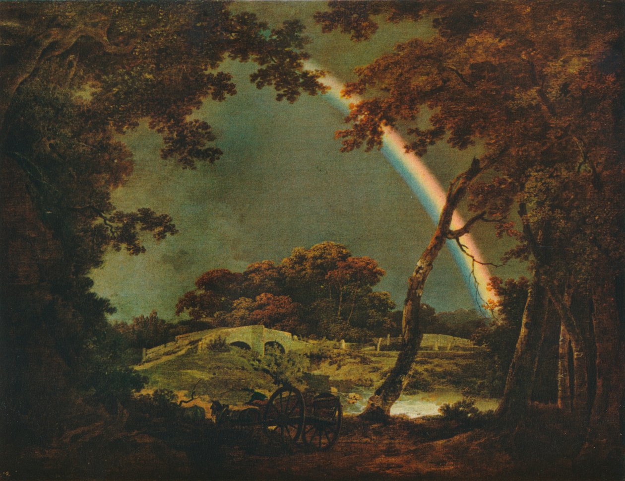 Pejzaż z efektem tęczy, 1794, 1930. autorstwa Joseph Wright of Derby