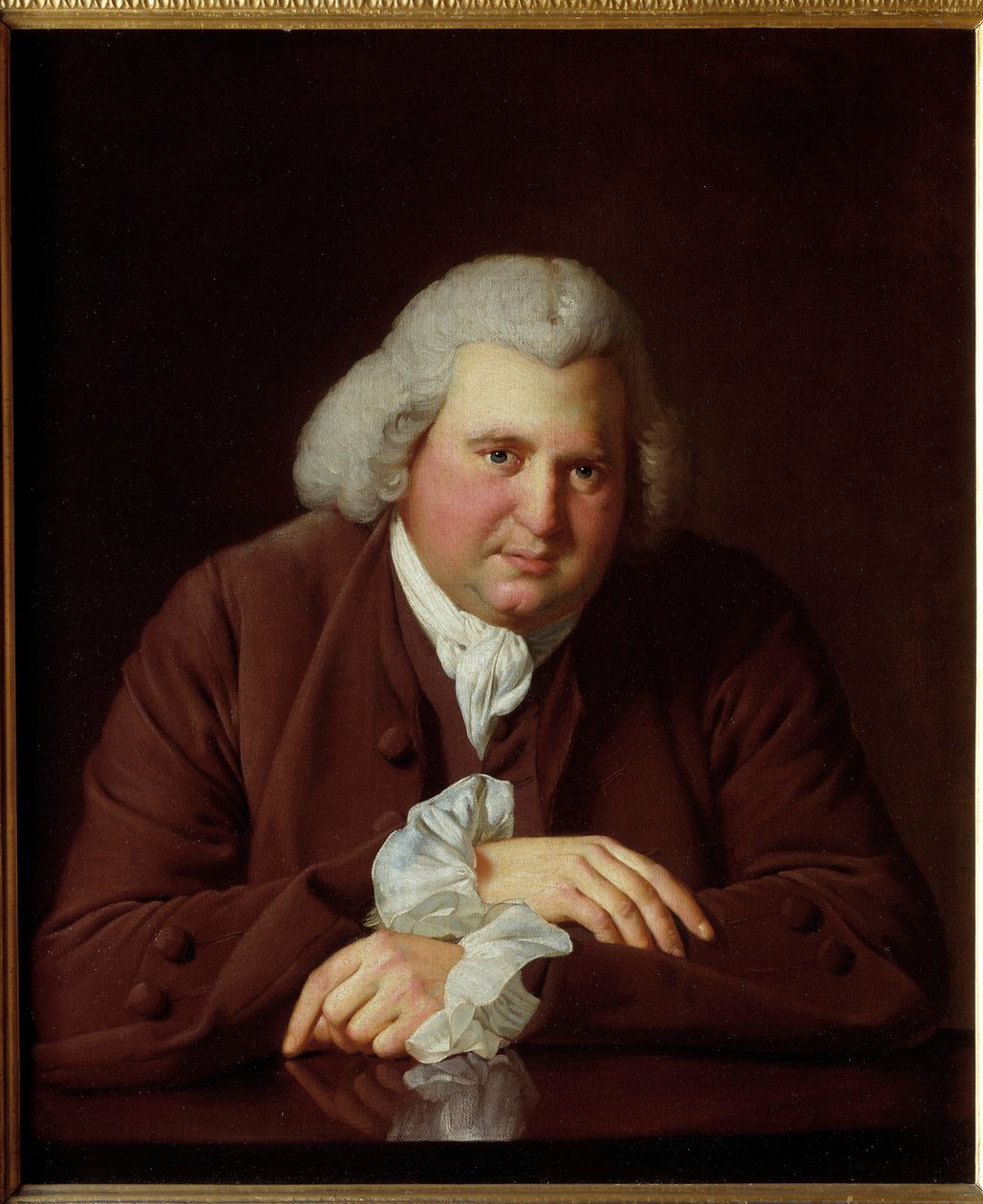 Portret Erazma Darwina autorstwa Joseph Wright of Derby