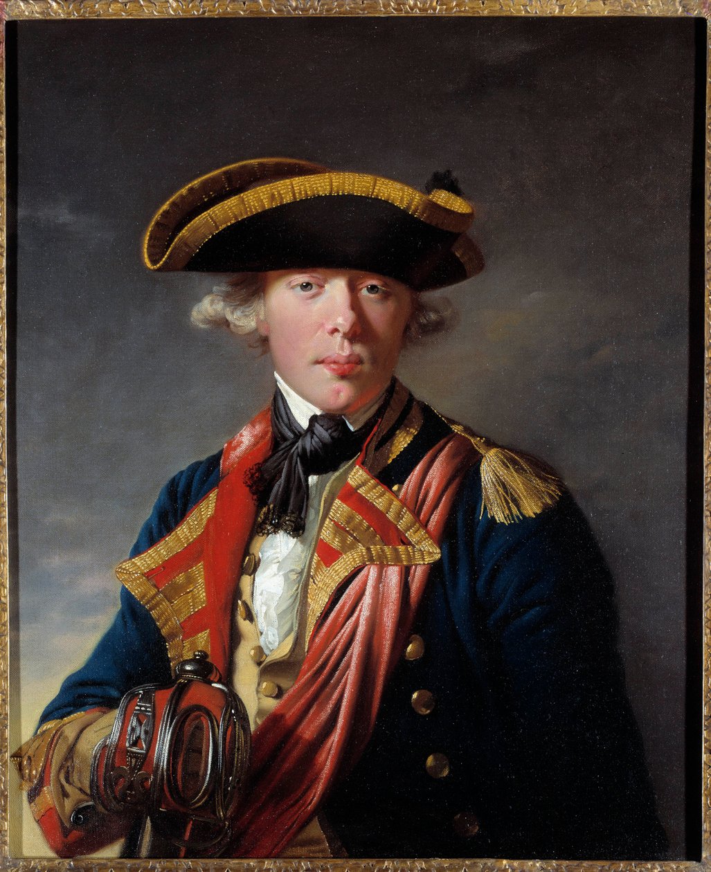 Portret Jamesa Cooka (1728 - 1779), brytyjskiego nawigatora około 1766 - 1768. Obraz Josepha Wrighta z Derby (1734 - 1797). Muzeum Sztuki Kansas City autorstwa Joseph Wright of Derby