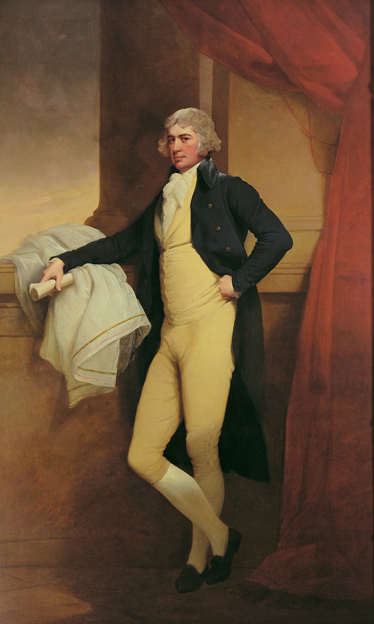 Portret Samuela Oldknow, ok. 1790-2 (olej na płótnie) autorstwa Joseph Wright of Derby