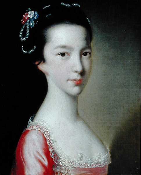Portret dziewczyny (Jane Monck) (olej na płótnie) autorstwa Joseph Wright of Derby