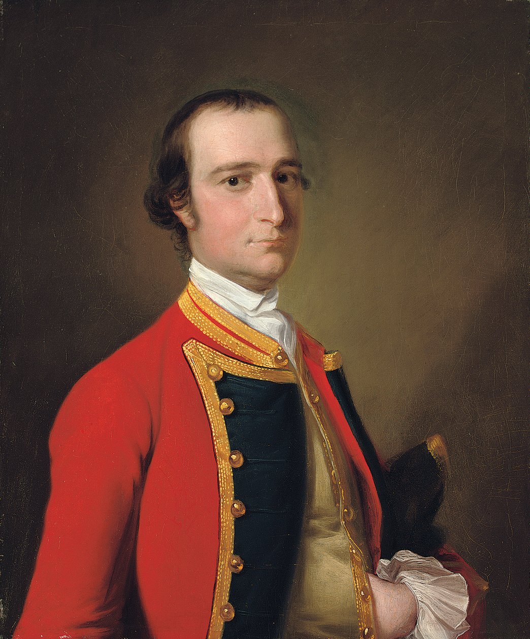 Portret dżentelmena, tradycyjnie utożsamianego z Aleksandrem Baillie z Pierwszej Stopy, ok. 1761–62 autorstwa Joseph Wright of Derby