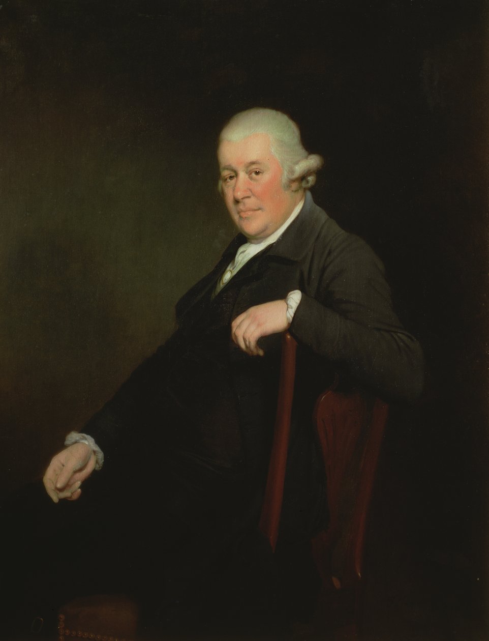 Wielebny Basil Bury Beridge (173738-1808), ok.1785 autorstwa Joseph Wright of Derby