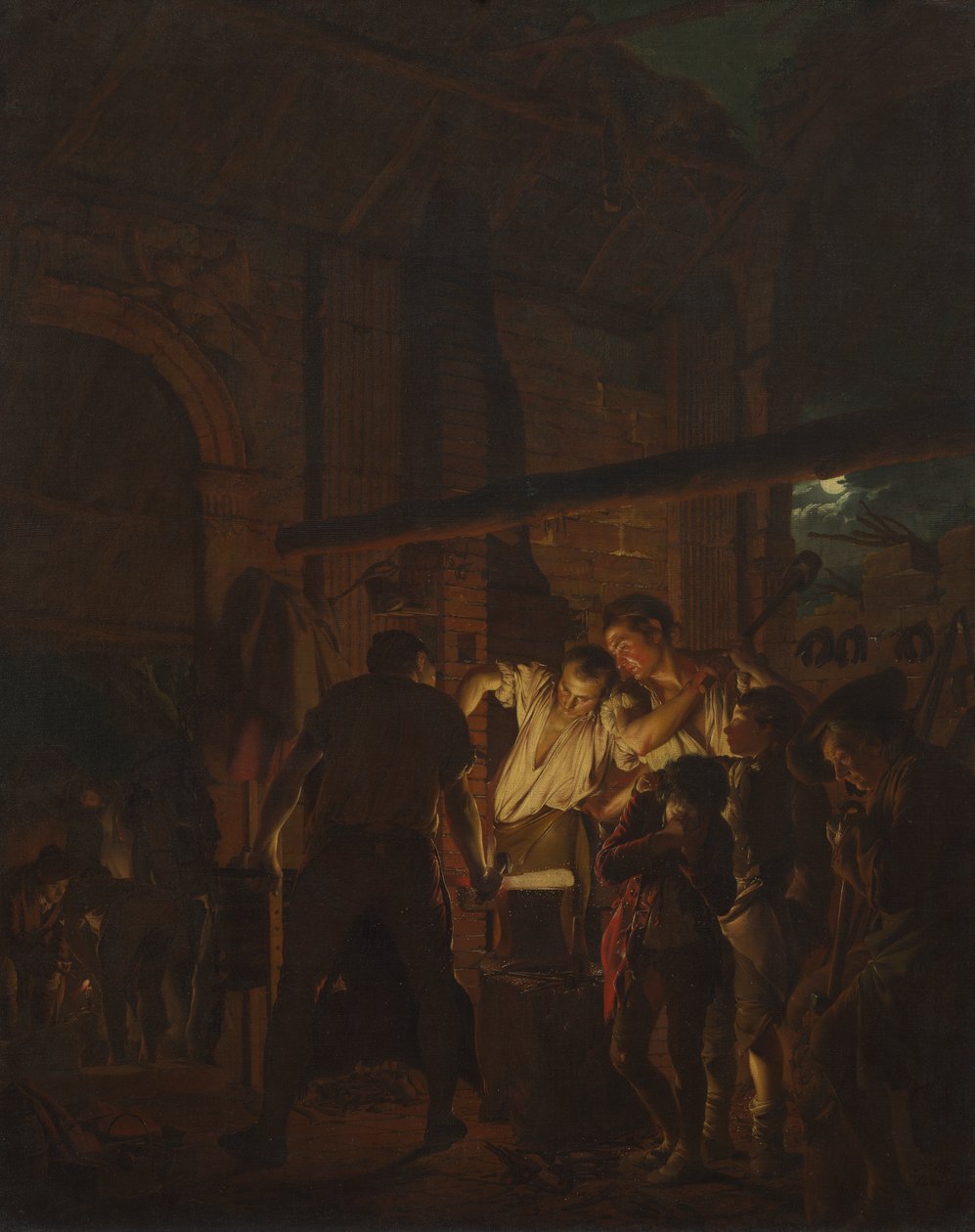 Kuźnia autorstwa Joseph Wright of Derby