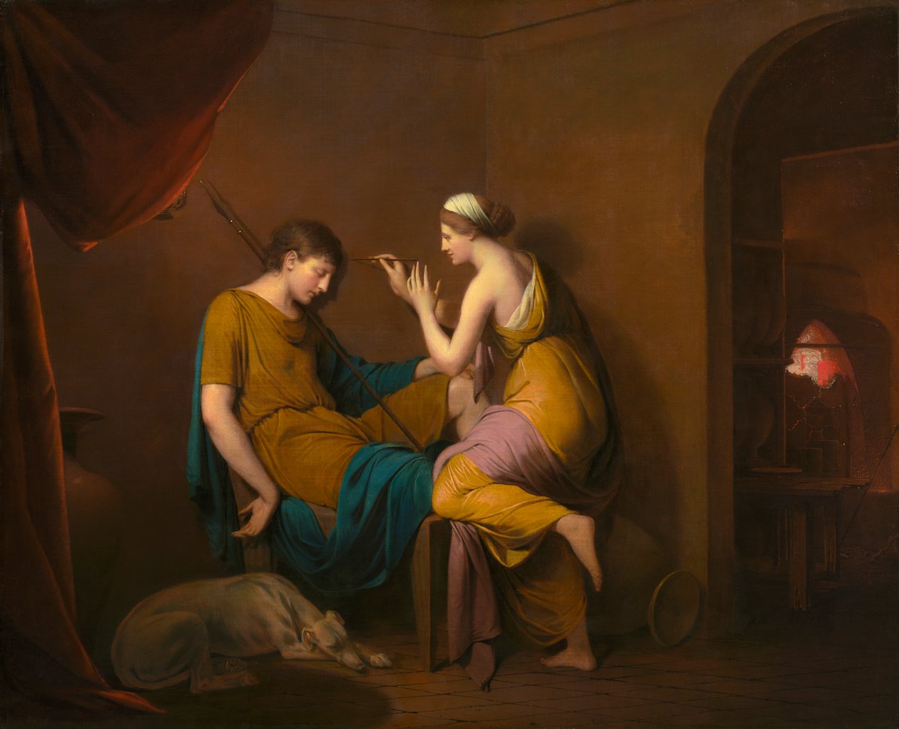 Koryncka pokojówka, 1782-84 autorstwa Joseph Wright of Derby