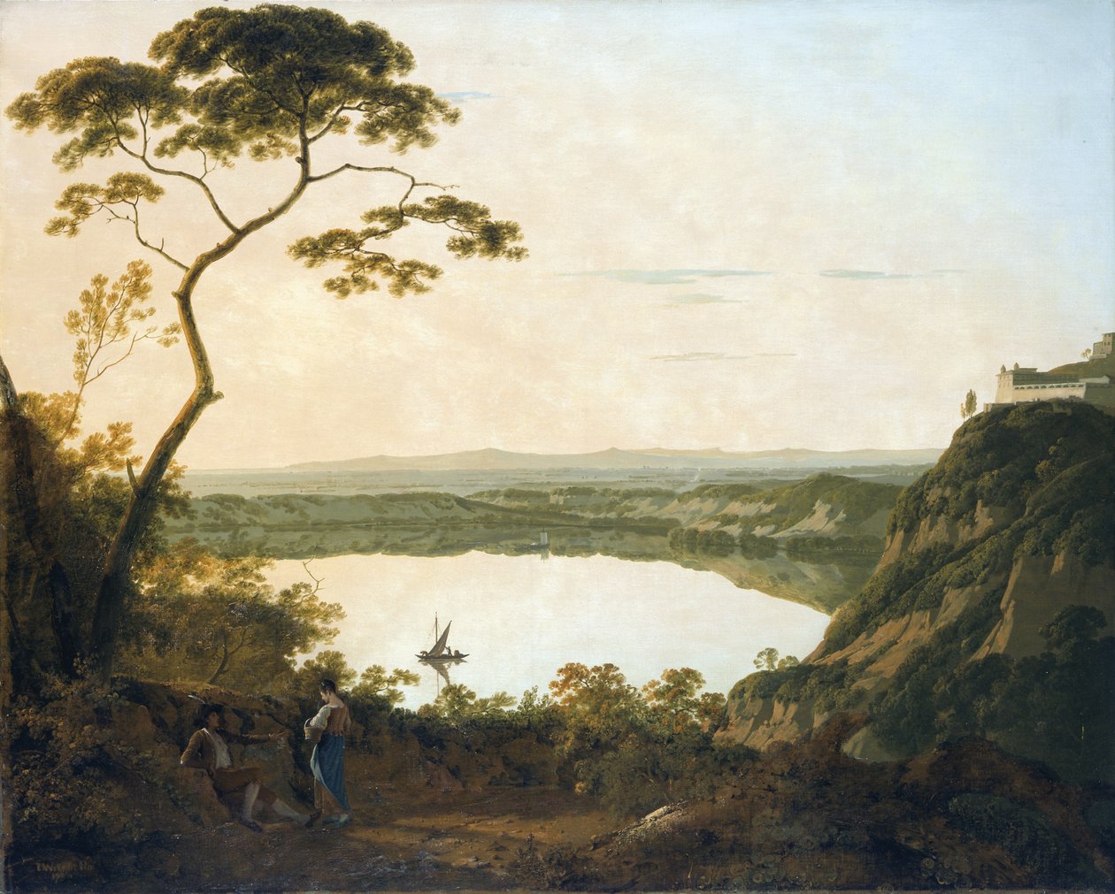 Jezioro Albano autorstwa Joseph Wright of Derby