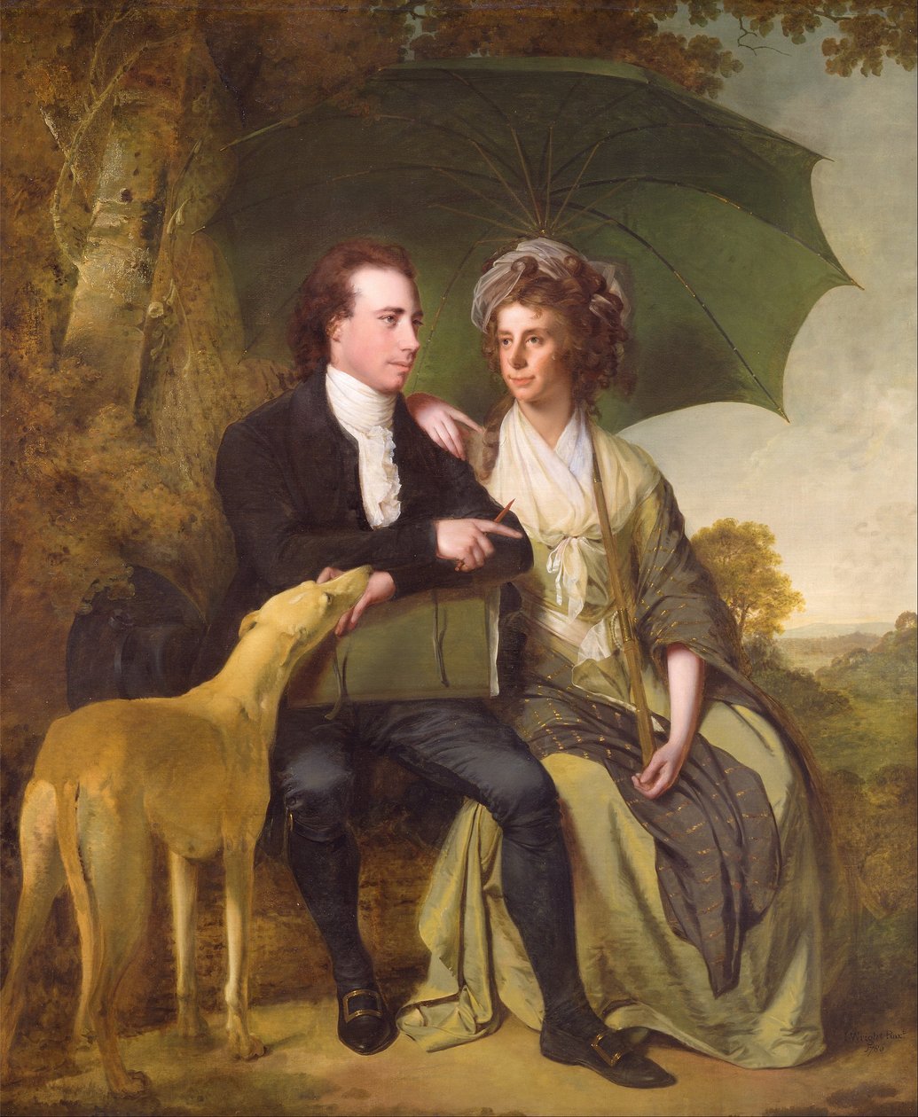 Ksiądz i pani Thomas Gisborne, z Yoxhall Lodge, Leicestershire autorstwa Joseph Wright of Derby