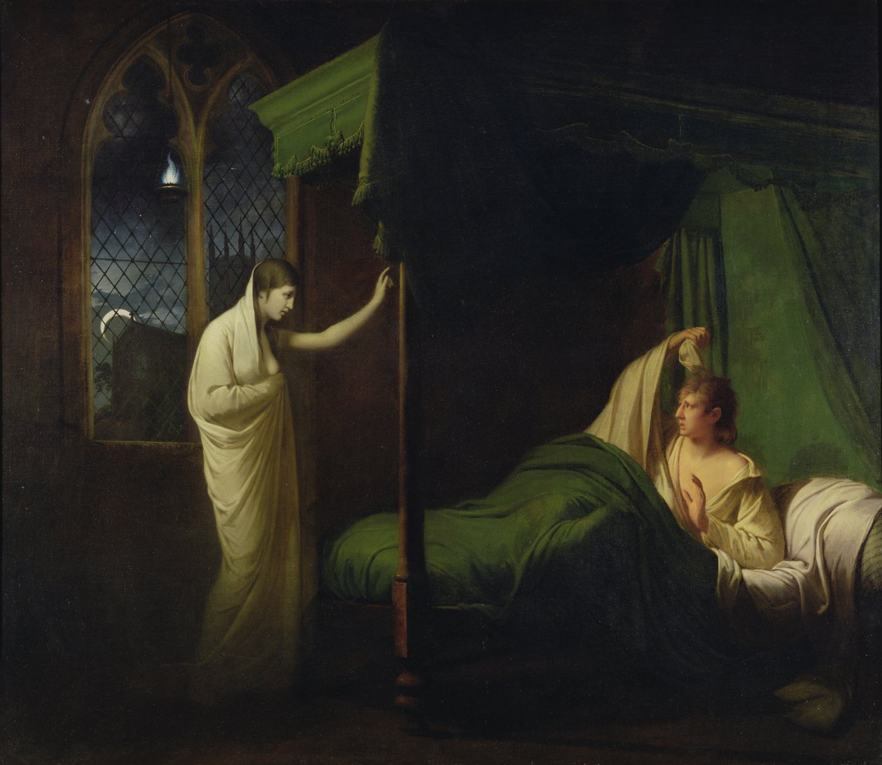 William i Margaret z „Reliktów starożytnej angielskiej poezji” Thomasa Percy’ego (olej na płótnie) autorstwa Joseph Wright of Derby