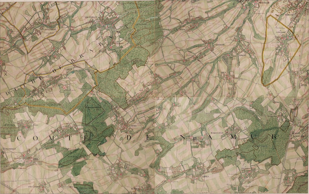 Mapa St. Denis - Saint-Denis autorstwa Joseph de Ferraris