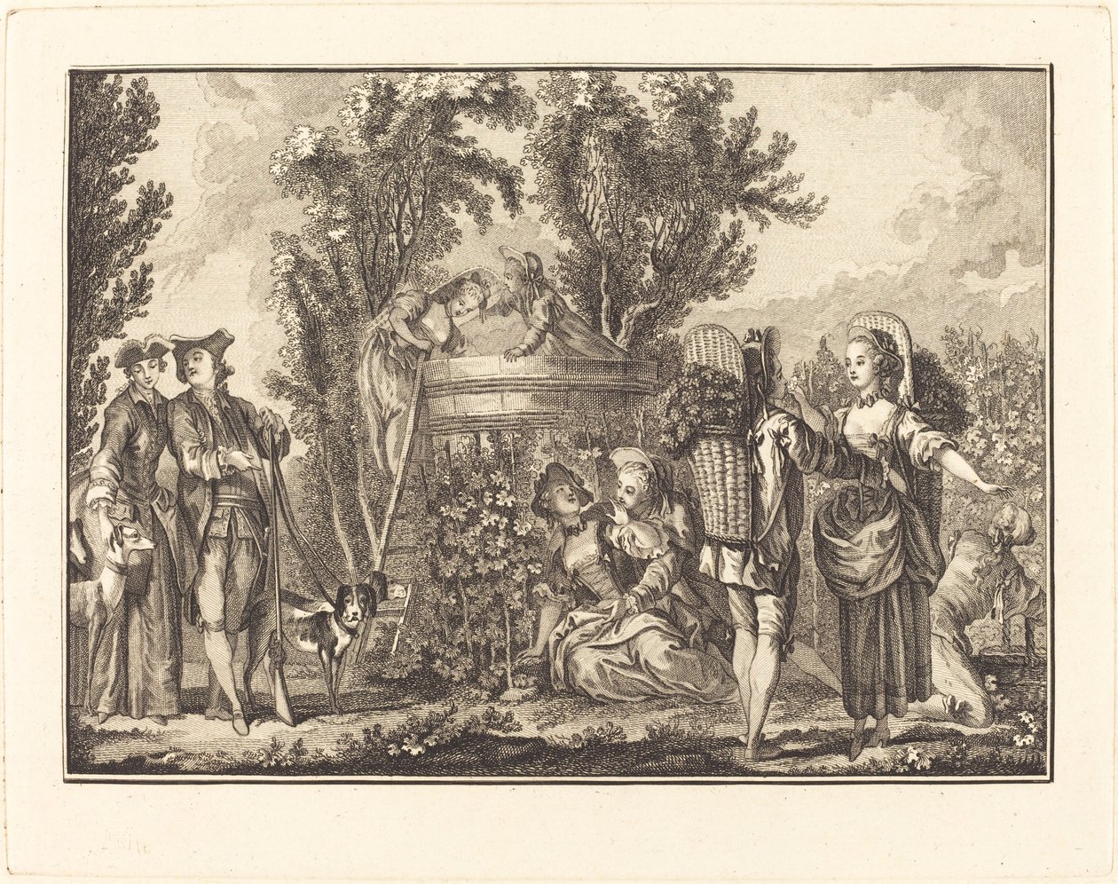 Jesień autorstwa Joseph de Longueil after Charles Eisen