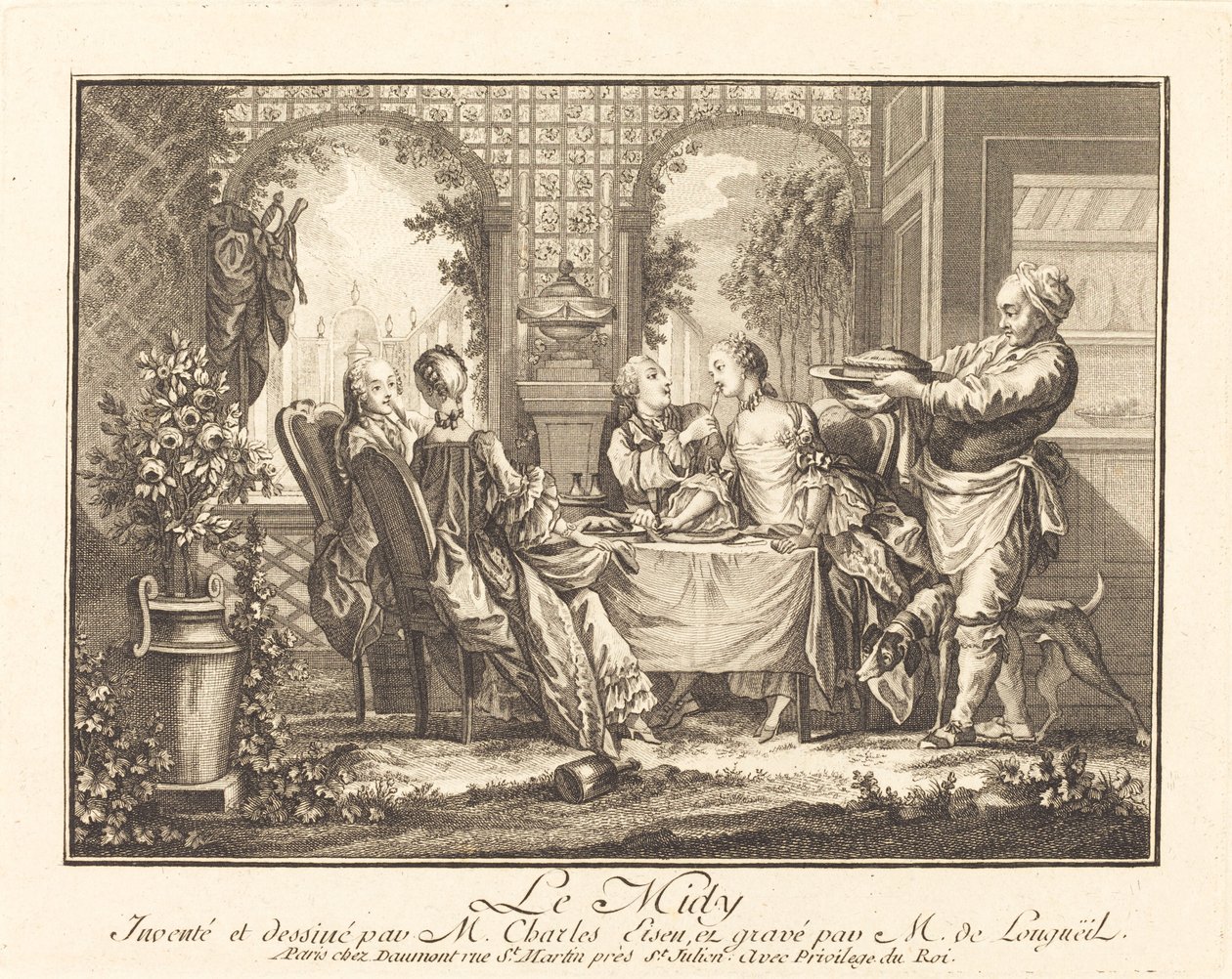 Południe autorstwa Joseph de Longueil after Charles Eisen