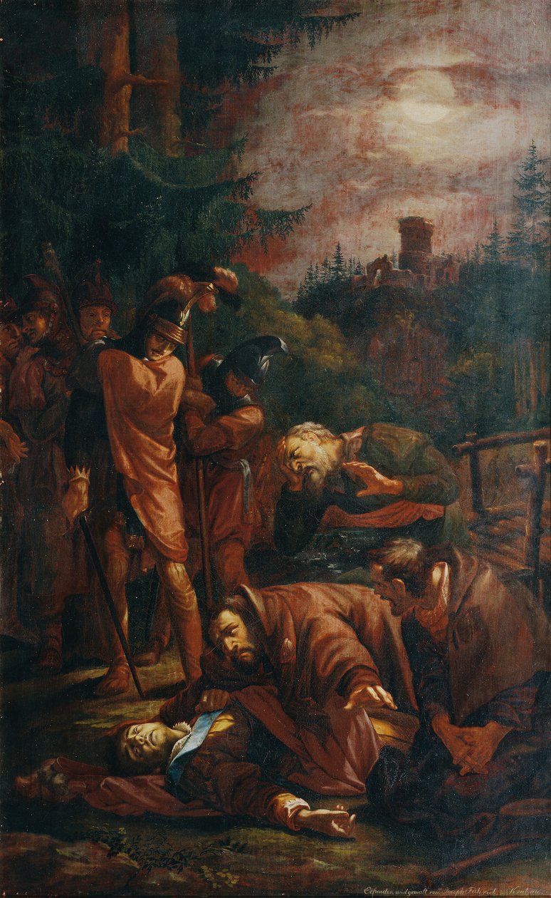 Śmierć hrabiego Palatyna Otto Bawarii autorstwa Joseph von Fuhrich