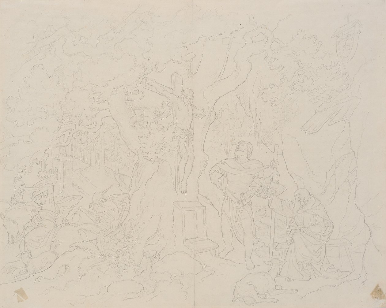 Scena z Legendy o Christopherze autorstwa Joseph von Fuhrich