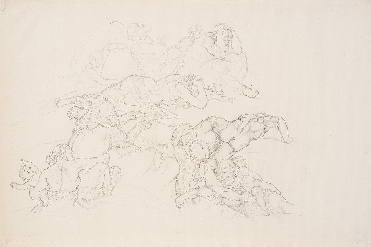 Scena z potopu autorstwa Joseph von Fuhrich