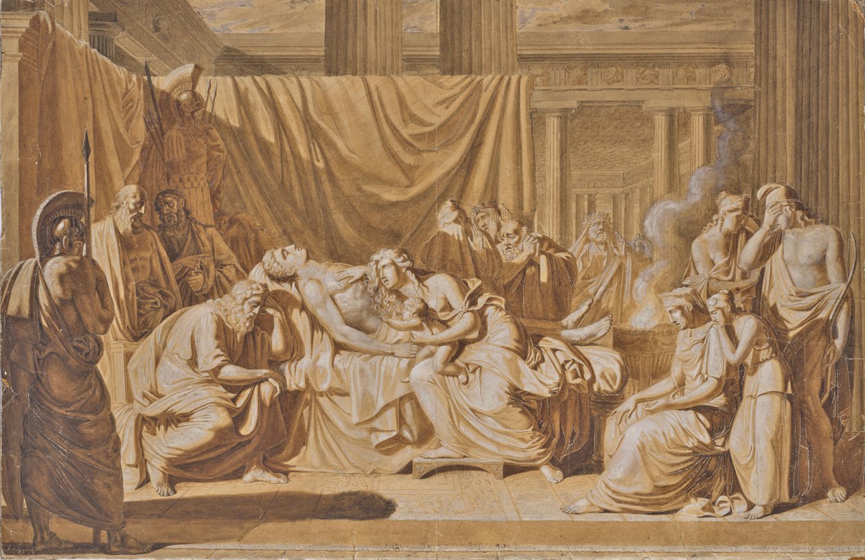 Śmierć Achillesa autorstwa Joseph von Fuhrich