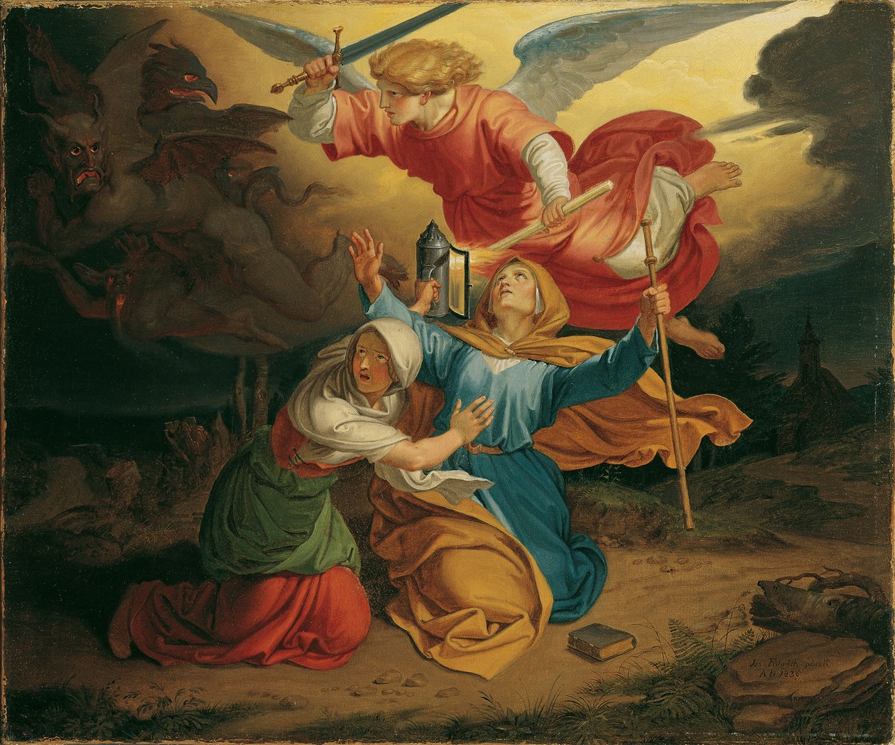Kuszenie św. Guduli autorstwa Joseph von Fuhrich