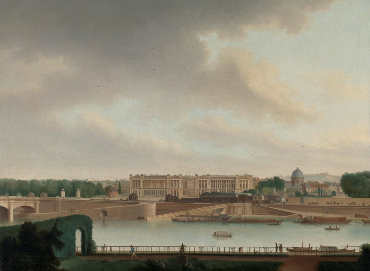 Widok z Ambasady Batawów w Paryżu autorstwa Josephus Augustus Knip (signed by artist)