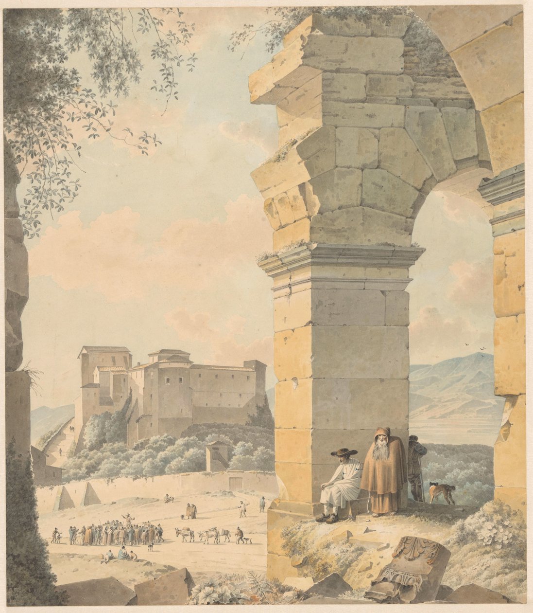 Koloseum w Santi Quattro Coronati Widok Koloseum (tytuł na obiekcie) autorstwa Josephus Augustus Knip