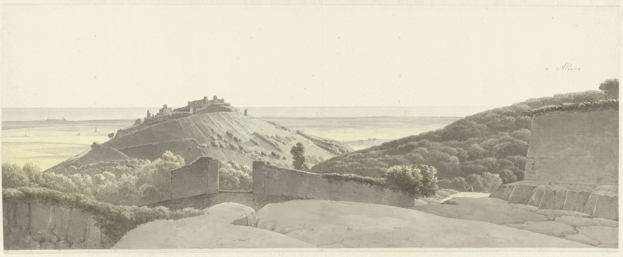 Krajobraz wokół Albano Laziale Krajobraz w pobliżu Albano autorstwa Josephus Augustus Knip