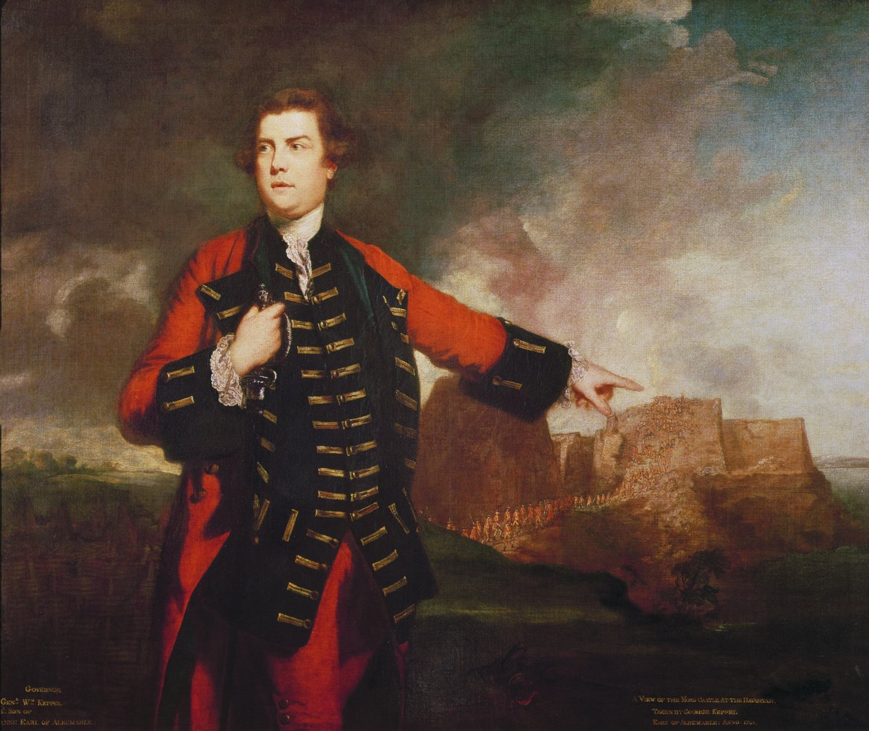 جنرال ویلیم کیپیل، د موررو قلعه طوفان، پولی autorstwa Joshua Reynolds