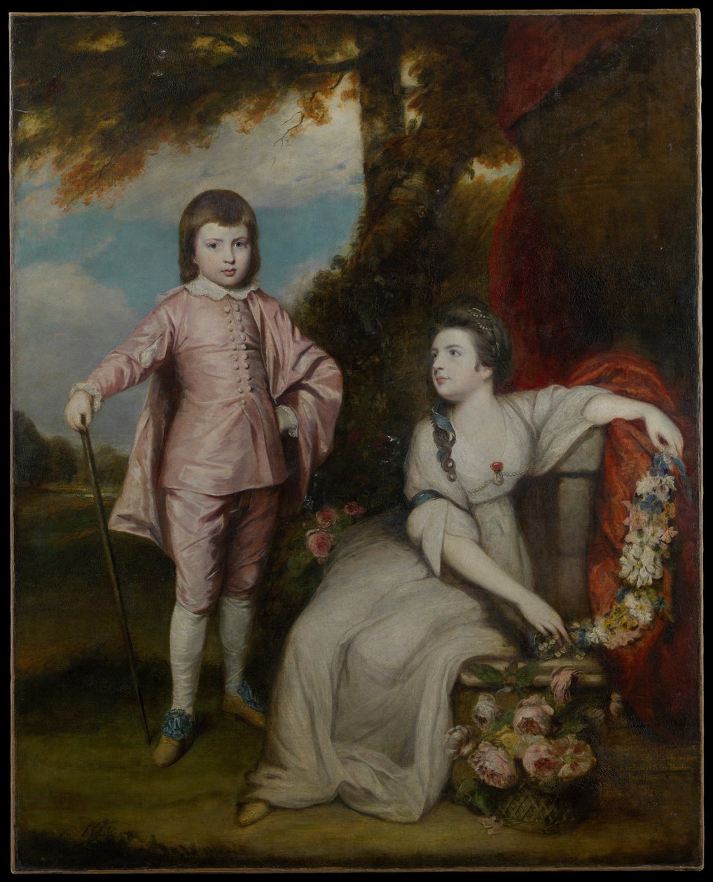 George Capel, wicehrabia Malden (1757-1839) i Lady Elizabeth Capel (1755-1834) autorstwa Joshua Reynolds