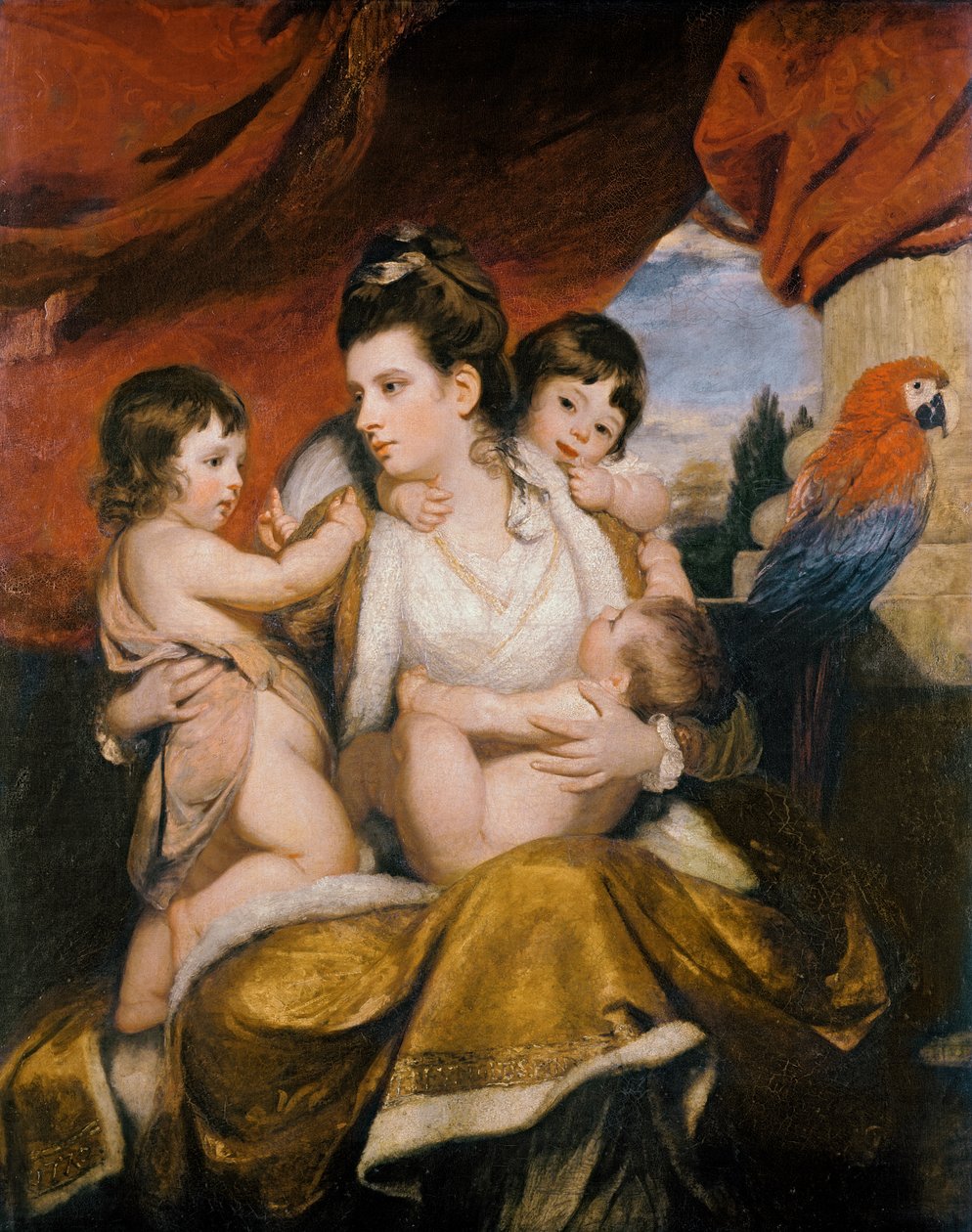 Lady Cockburn i jej trzej najstarszi synowie, 1773 autorstwa Joshua Reynolds