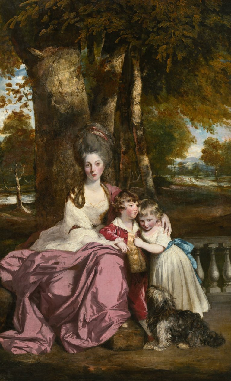 Lady Elizabeth Delmé i jej dzieci autorstwa Joshua Reynolds