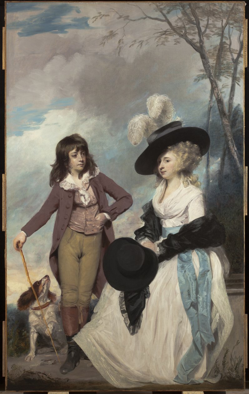 Maria Marow Gideon i jej brat William, 1786-87 autorstwa Joshua Reynolds