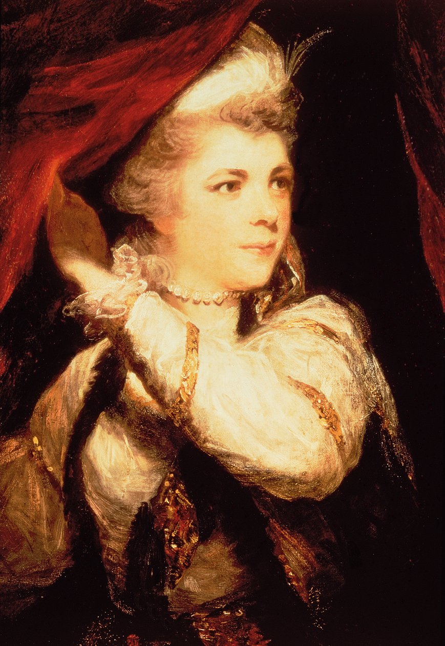 Pani Abington jako Roxana 1782-3 autorstwa Joshua Reynolds