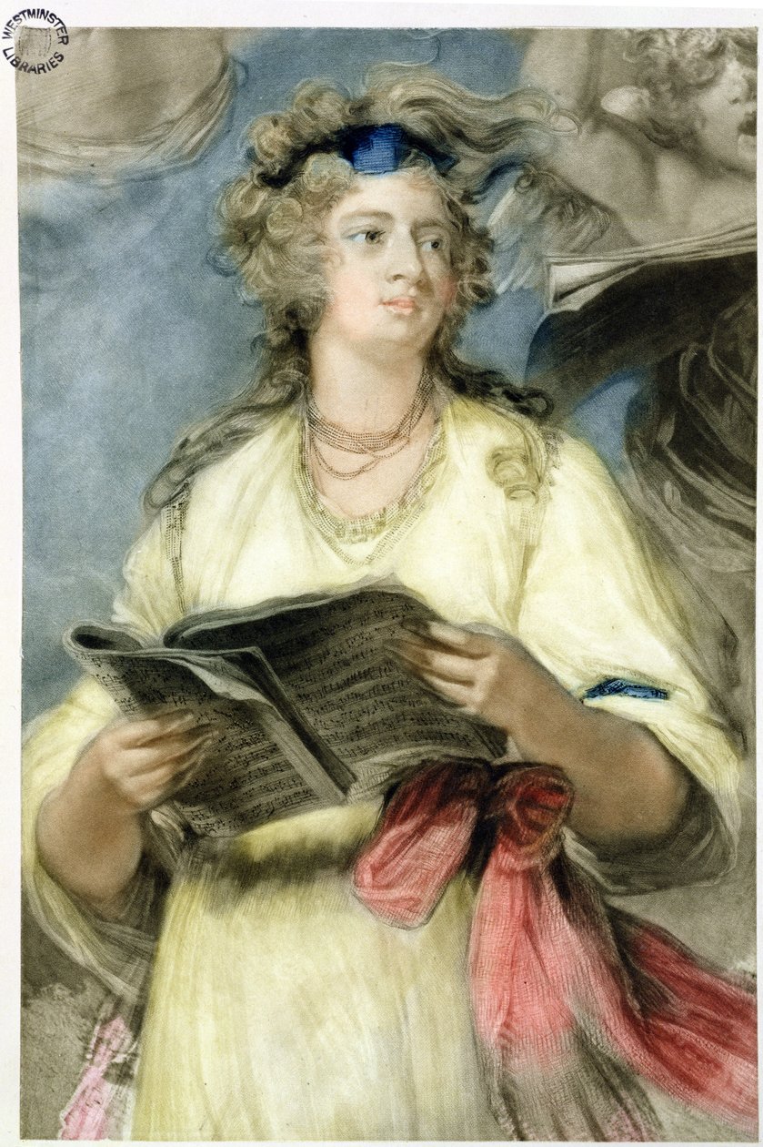 Pani Billington jako św. Cecylia (patrz także 84565) autorstwa Joshua Reynolds