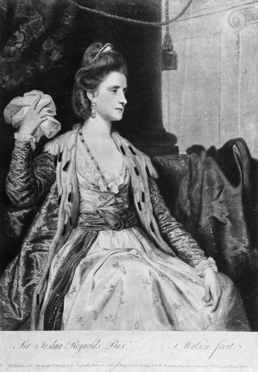 Polly Kennedy, mezzotinta Thomasa Watsona, 1771 (mezzotinta) autorstwa Joshua Reynolds