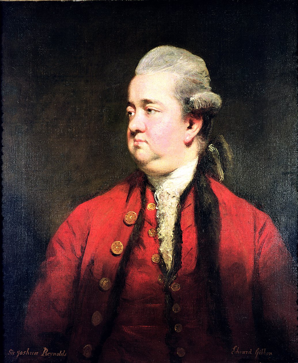 Portret Edwarda Gibbona (1737-94) c.1779 autorstwa Joshua Reynolds