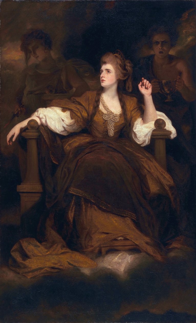 Sarah Siddons jako Tragiczna Muza, 1783-84 autorstwa Joshua Reynolds