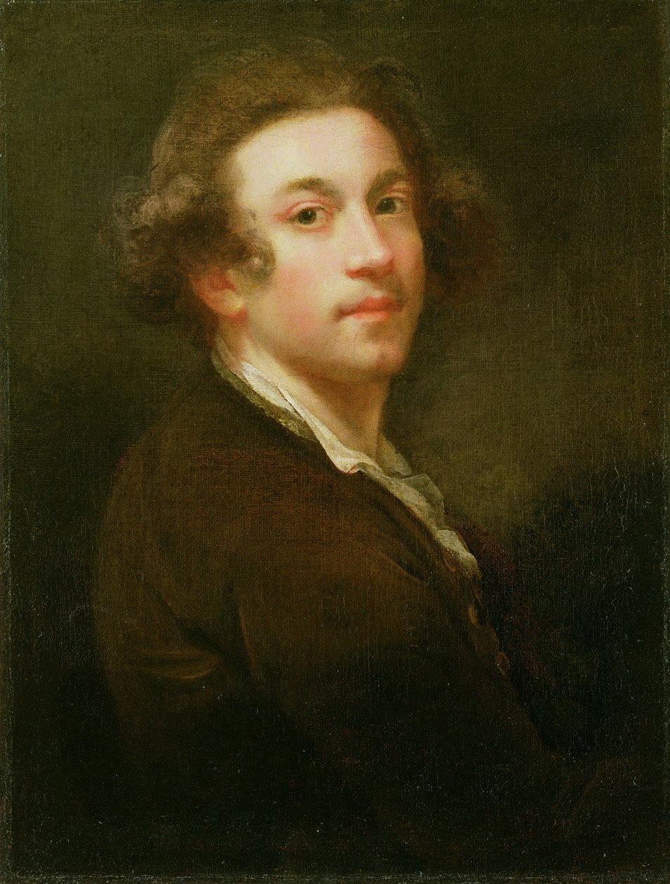 Autoportret, patrzenie przez prawe ramię autorstwa Joshua Reynolds